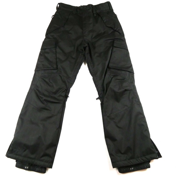 Men BOULDER GEAR Black 5K insulated Cargo ski snowboard pants - Picture 3 of 11